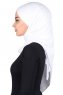 Kaisa - Vit Praktisk Bumull Hijab