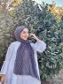 Kalila - Svart Mönstrad Bomull Hijab
