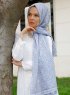 Khadija - Grå Mönstrad Hijab - Sal Evi