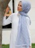 Khadija - Grå Mönstrad Hijab - Sal Evi