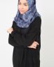 Lavender - Blåblommig Viskos Hijab