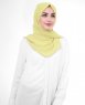 Lemon Grass Ljusgul Georgette Hijab 5XA45d