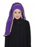 Louise - Lila Praktisk Hijab - Ayse Turban