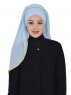 Louise - Ljusblå Praktisk Hijab - Ayse Turban