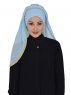 Louise - Ljusblå Praktisk Hijab - Ayse Turban