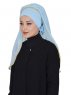 Louise - Ljusblå Praktisk Hijab - Ayse Turban