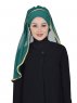 Louise - Mörkgrön Praktisk Hijab - Ayse Turban
