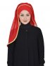 Louise - Röd Praktisk Hijab - Ayse Turban