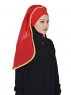 Louise - Röd Praktisk Hijab - Ayse Turban