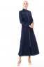 Lylah - Marinblå Abaya - Miss Cazibe