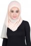 Malin - Beige Praktisk Chiffon Hijab