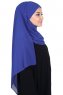 Malin - Blå Praktisk Chiffon Hijab