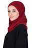Malin - Bordeaux Praktisk Chiffon Hijab