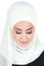 Malin - Creme Praktisk Chiffon Hijab