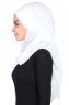 Malin - Offwhite Praktisk Chiffon Hijab