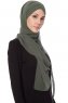 Mehtap - Khaki Praktisk One Piece Chiffon Hijab