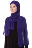 Mehtap - Lila Praktisk One Piece Chiffon Hijab