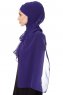 Mehtap - Lila Praktisk One Piece Chiffon Hijab