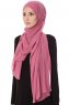 Mehtap - Mörkrosa Praktisk One Piece Chiffon Hijab