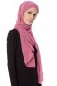 Mehtap - Mörkrosa Praktisk One Piece Chiffon Hijab