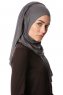 Melek - Antracit Premium Jersey Hijab - Ecardin