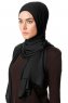 Melek - Svart Premium Jersey Hijab - Ecardin