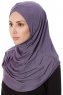 Mia - Lila One-Piece Al Amira Hijab - Ecardin