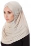 Mia - Ljus Taupe One-Piece Al Amira Hijab - Ecardin
