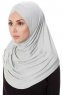 Mia - Ljusgrå One-Piece Al Amira Hijab - Ecardin