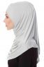 Mia - Ljusgrå One-Piece Al Amira Hijab - Ecardin