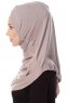 Mia - Stengrå One-Piece Al Amira Hijab - Ecardin