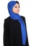 Mikaela - Blå & Svart Praktisk Bumull Hijab