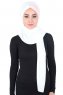 Mikaela - Creme & Gammelrosa Praktisk Bumull Hijab