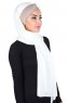 Mikaela - Creme & Taupe Praktisk Bumull Hijab