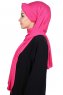 Mikaela - Fuchsia & Marinblå Praktisk Bumull Hijab