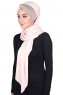 Mikaela - Gammelrosa & Taupe Praktisk Bumull Hijab