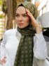 Nakia - Khaki Mönstrad Hijab - Sal Evi