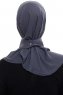 Narin - Antracit Praktisk One Piece Crepe Hijab