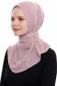 Narin - Mörkrosa Praktisk One Piece Crepe Hijab