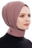 Narin - Rose Pink Praktisk One Piece Crepe Hijab