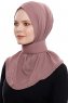 Narin - Rose Pink Praktisk One Piece Crepe Hijab