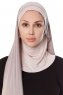 Naz - Stengrå & Gammelrosa Praktisk One Piece Hijab - Ecardin