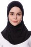 Nehir - Svart 2-Piece Al Amira Hijab