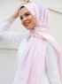 Nesrin - Rosa Mönstrad Hijab - Sal Evi