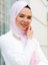 Nesrin - Rosa Mönstrad Hijab - Sal Evi