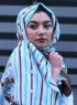 Niusha - Taupe Mönstrad Voile Hijab