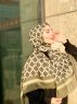 Nona - Khaki Mönstrad Bomull Hijab - Mirach