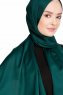 Nuray Glansig Mörkgrön Hijab 8A08d