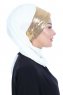 Olga - Creme & Gold Praktisk Hijab