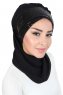 Olga - Svart & Svart Praktisk Hijab
